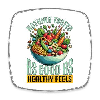 Nutritionist Nothing Tastes As Good Health Coach - Square fridge magnet - white - Front