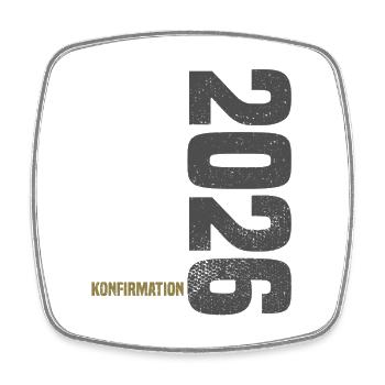 Félicitations Confirmation 2026 - Magnet carré - blanc - Devant