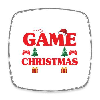 Ich habe mein Spiel für Heiligabend pausiert Gaming Gamer - Viereckiger Kühlschrankmagnet - Weiß - Vorne