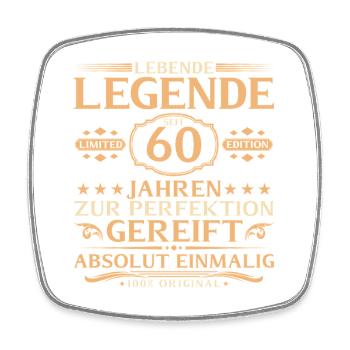 60th Birthday - Living Legend for 60 Years - Square fridge magnet - white - Front