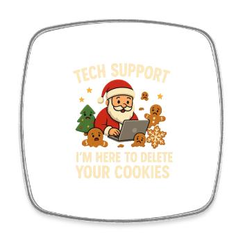 Support technique Je suis ici pour supprimer vos cookies - Magnet carré - blanc - Devant