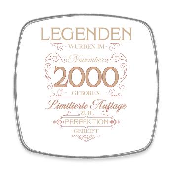 25ème Anniversaire Légende Novembre Millésime 2000 - Magnet carré - blanc - Devant