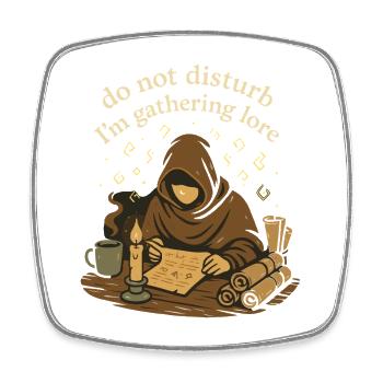 Booktok Fantasy Bookish Humor Gift for - Square fridge magnet - white - Front