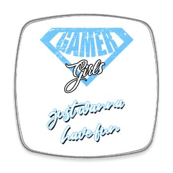 Gamer girl - Viereckiger Kühlschrankmagnet - Weiß - Vorne