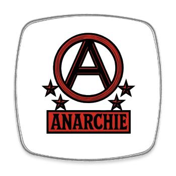 Anarchy - Punk - Revolution - Square fridge magnet - white - Front