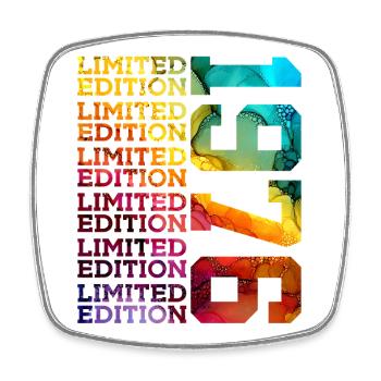 ÉDITION LIMITÉE 1976 50 ANS 50E ANNIVERSAIRE - Magnet carré - blanc - Devant