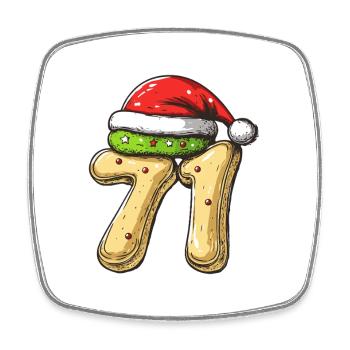 71 Number Biscuit Christmas - Square fridge magnet - white - Front