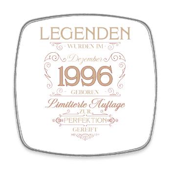 30th Birthday Legend December Vintage 1996 - Square fridge magnet - white - Front