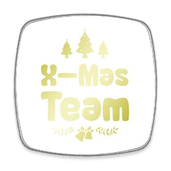 L’équipe X-Mas - Magnet carré - blanc - Devant