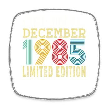 40 Ans 40e Anniversaire Cadeau Né en Décembre 1985 - Magnet carré - blanc - Devant
