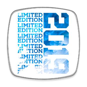 LIMITED EDITION 2019 7 YEARS 7TH BIRTHDAY - Square fridge magnet - white - Front