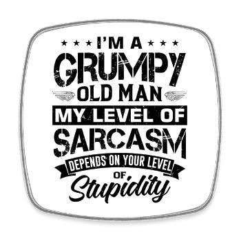 Design is missing - Square fridge magnet - white - Front