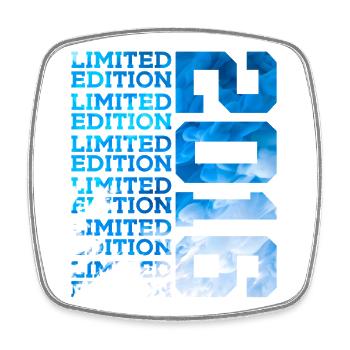 LIMITED EDITION 2016 10 YEARS 10TH BIRTHDAY - Square fridge magnet - white - Front