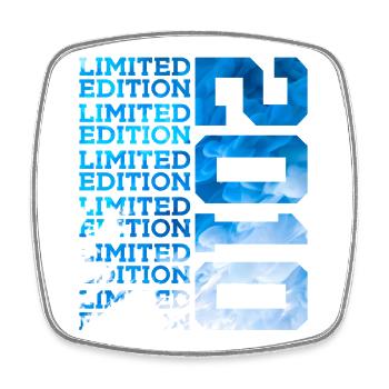 LIMITED EDITION 2010 16 YEARS 16TH BIRTHDAY - Square fridge magnet - white - Front
