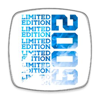ÉDITION LIMITÉE 2009 17 ANS 17E ANNIVERSAIRE - Magnet carré - blanc - Devant
