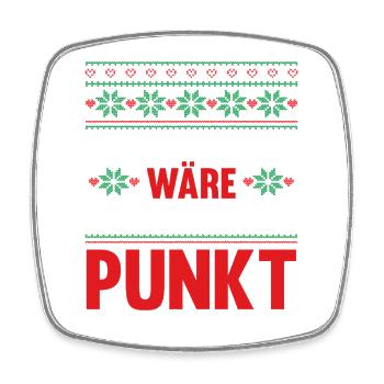 Weihnachtsmann Weihnachtszeit Weihnachts - Viereckiger Kühlschrankmagnet - Weiß - Vorne