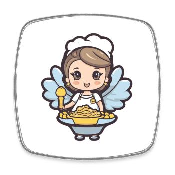 Baking Fairy Baking Cooking - Square fridge magnet - white - Front