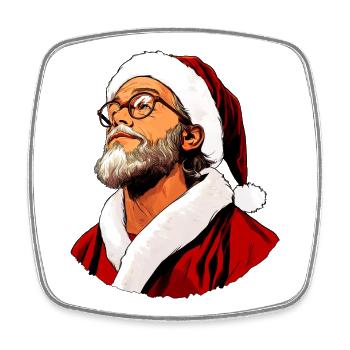 Jesu Weihnachten - Viereckiger Kühlschrankmagnet - Weiß - Vorne