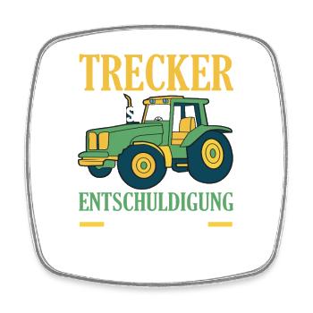 Conducteur de tracteur Agriculteur amateur Tracteur Hommes Dire - Magnet carré - blanc - Devant