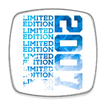 LIMITED EDITION 2007 19 YEARS 19TH BIRTHDAY - Square fridge magnet - white - Front