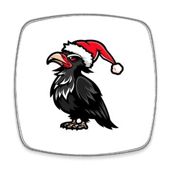 Harpie oiseau Noël - Magnet carré - blanc - Devant