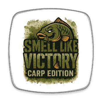 Smell Like Victory Carp Edition Plaisir de la pêche - Magnet carré - blanc - Devant