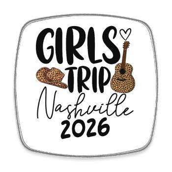 Girls Trip Nashville 2026 - Viereckiger Kühlschrankmagnet - Weiß - Vorne