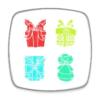 Weihnachtsmann Weihnachtszeit Weihnachten - Viereckiger Kühlschrankmagnet - Weiß - Vorne