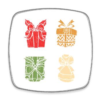 Weihnachtsmann Weihnachtszeit Weihnachten - Viereckiger Kühlschrankmagnet - Weiß - Vorne