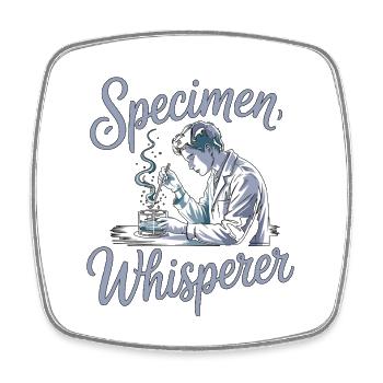 Lab Technician Specimen Whisperer Phlebotomist - Viereckiger Kühlschrankmagnet - Weiß - Vorne
