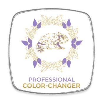 Color Changing Professional - Square fridge magnet - white - Front