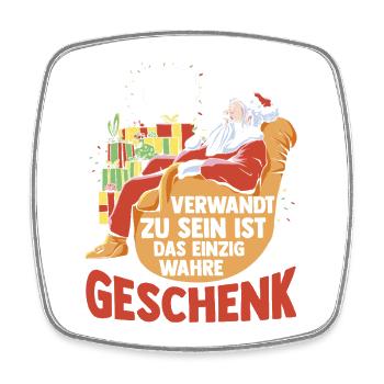 Weihnachtsmann Weihnachtszeit Weihnachts - Viereckiger Kühlschrankmagnet - Weiß - Vorne