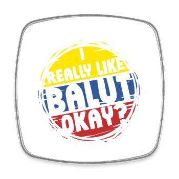 I Really Like Balut Phillippinen - Viereckiger Kühlschrankmagnet - Weiß - Vorne