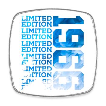 ÉDITION LIMITÉE 1966 60 ANS 60E ANNIVERSAIRE - Magnet carré - blanc - Devant