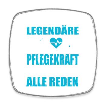Pflegerin Geschenke Pflege Lustig Krankenpflegerin - Viereckiger Kühlschrankmagnet - Weiß - Vorne