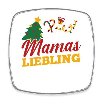 Weihnachtsmann Mamas Liebling Weihnachten - Viereckiger Kühlschrankmagnet - Weiß - Vorne