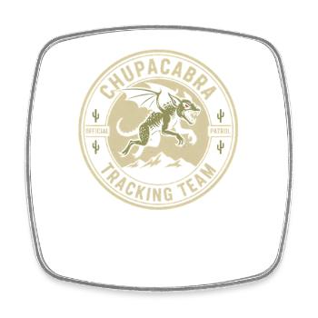 Chupacabra Pursuit Team Funny Cryptid Chupac - Square fridge magnet - white - Front