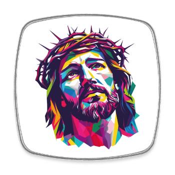 Jésus - Magnet carré - blanc - Devant