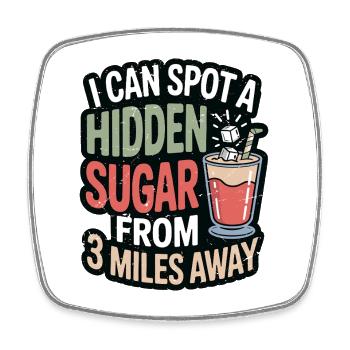 Nutritionist I Can Spot A Hidden Sugar Dietitian - Square fridge magnet - white - Front