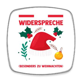 Weihnachtsmann Weihnachtszeit Weihnachts - Viereckiger Kühlschrankmagnet - Weiß - Vorne