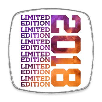 8 YEARS LIMITED EDITION 2018 8TH BIRTHDAY - Square fridge magnet - white - Front