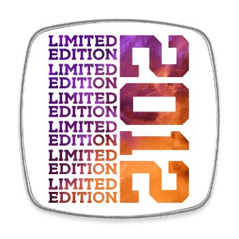 14 YEARS LIMITED EDITION 2012 14TH BIRTHDAY - Square fridge magnet - white - Front