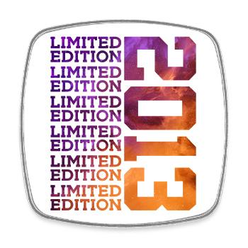 13 YEARS LIMITED EDITION 2013 13TH BIRTHDAY - Square fridge magnet - white - Front