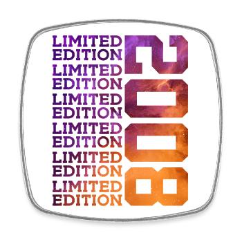 18 YEARS LIMITED EDITION 2008 18TH BIRTHDAY - Square fridge magnet - white - Front