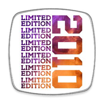 16 YEARS LIMITED EDITION 2010 16TH BIRTHDAY - Square fridge magnet - white - Front