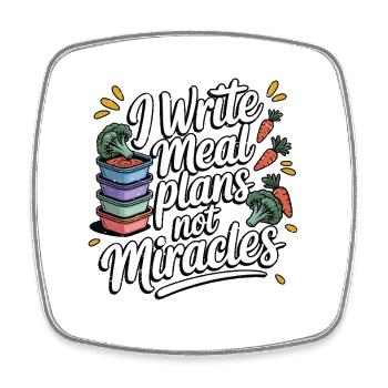 Nutritionist I Write Meal Plans Nutritional Coach - Square fridge magnet - white - Front