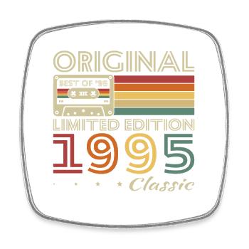 1995 Vintage Rétro Cadeau D'anniversaire - Magnet carré - blanc - Devant