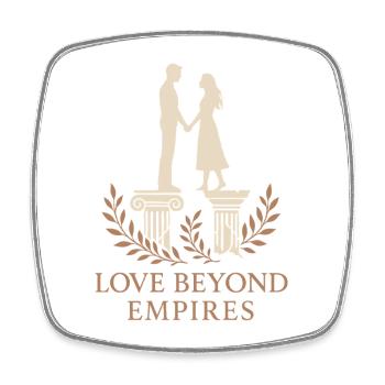 Antike Liebesmythologie Romantik Vintage - Viereckiger Kühlschrankmagnet - Weiß - Vorne
