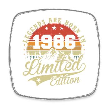 Cadeau d’anniversaire 1986 des légendes nées - Magnet carré - blanc - Devant