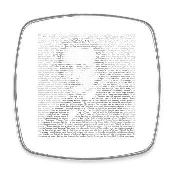 Edgar Allan Poe Raven Livre Gothique Cadeau - Magnet carré - blanc - Devant
